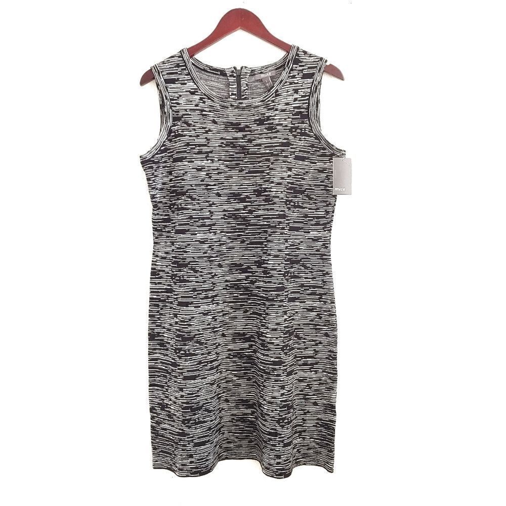 NWT Stitch Fix Muse Oda Sweater Dress Large Black Sleeveless